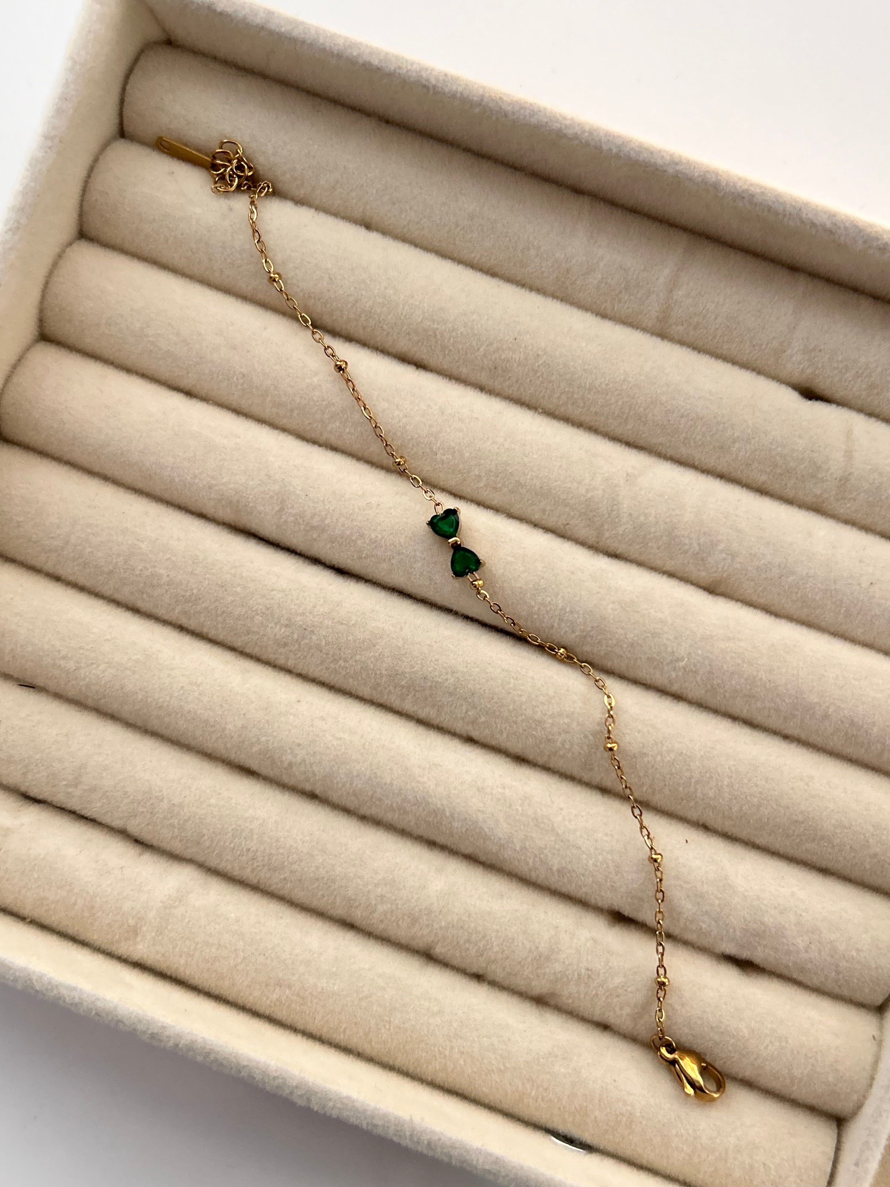 Emerald Bow Bracelet
